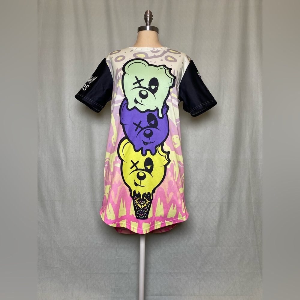 Colorful Graphic Scummy Bears Shirt